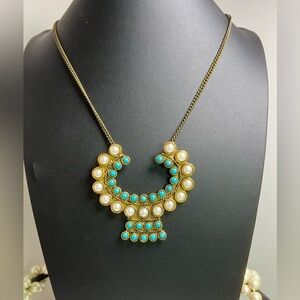 Anthropologie Lena Bernard Faux Turquoise Necklace 36”
D7